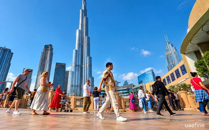 People visit dubai