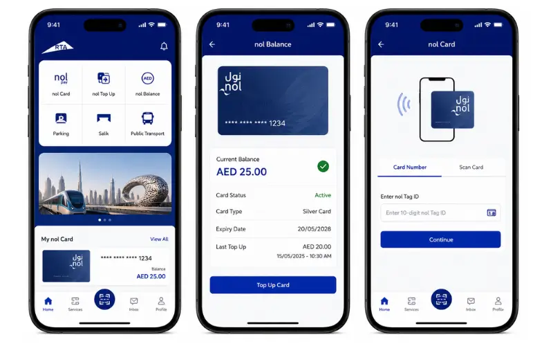 Check Nol Balance Through the RTA Dubai App